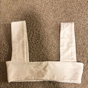 ARE YOU AM I White Crop Top